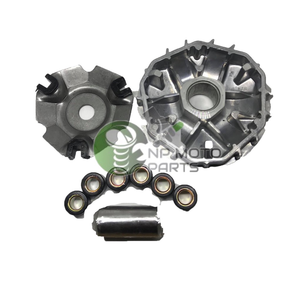 (CLICK-125I/PCX125-150ชุดเล็ก)ชุดล้อขับ ชามใส่เม็ดเดิม+เม็ดตุ้ม+บุช+ประกับ รุ่นCLICK-125I/PCX125-150/KZR(ชุดเล็ก)