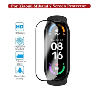 ฟิล์มกันรอยหน้าจอ HD นิ่ม กันรอยขีดข่วน สําหรับ Xiaomi Mi Band 7 Miband 7 3D PET ฟิล์มป้องกันเต็มขอบ