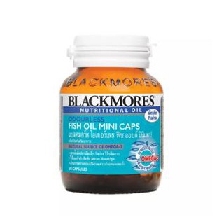 Blackmores Odourless Fish Oil Mini Caps 500 mg. (ไร้กลิ่นคาว)แบลคมอร์ส โอเดอร์เลส ฟิช ออยล์ มินิแคป ขนาด 30 แคปซูล