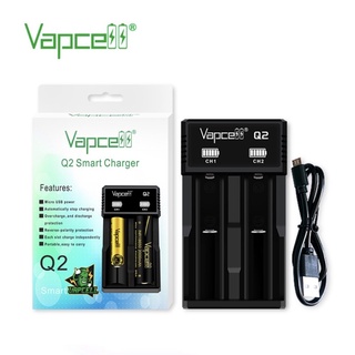 แท้100%เช็คโค๊ตได้Vapcell Q2 รับประกันคุณภาพ สำหรับชาร์จถ่าน18650