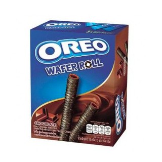 Oreo Chocolate Wafer Roll 54 G. โอรีโอ เวเฟอร์โรลช็อกโกแลต 54 กรัม แพ็ค 5 ชิ้น