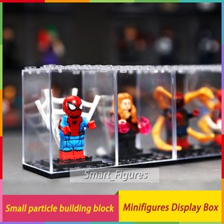 Minifigure Display Case Building Blocks Minifigures Collection กล่องแสดงฝาปิดโปร่งใสกันฝุ่น