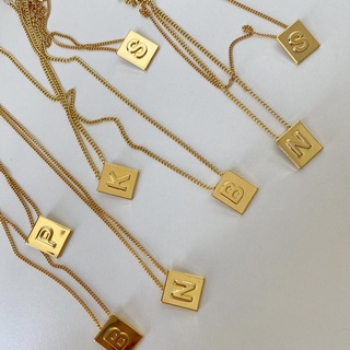 manytinythings alphabet necklace