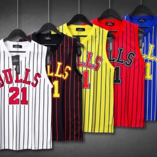 เสื้อ​บาส​ แขนกุด​ bulls. 21