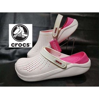 Pinky!! CROCS LiteRide Clog ชมพูหวานๆ หิ้วนอกOutlet ถูกกว่าชอบ