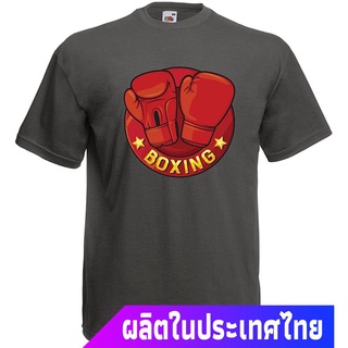 เสื้อยืดครอปข้อเสนอพิเศษ มวย Lepni.me Mens T-Shirt Boxing - MMA, Kickboxing, Box Gloves teeคอกลม แฟชั่น  ผ้าฝ้ายแท้ เสื้