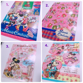 แฟ้มญี่ปุ่น A4 ลาย Disney x Japan ของแท้พร้อมส่งค่า