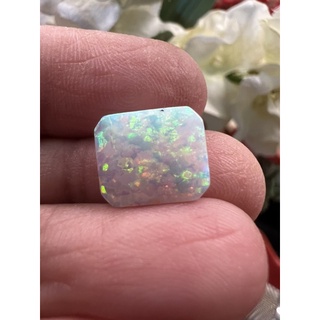 opal white 10x12mm octagon shape