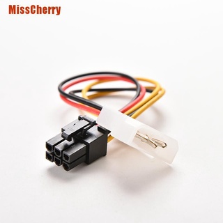 (Misscherry) สายเคเบิ้ลกราฟฟิค Pci-e 4-Pin To 6-Pin