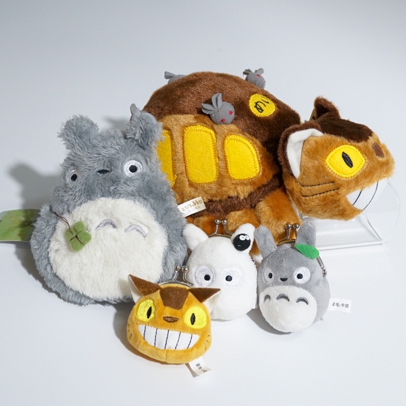 [ร้านไทยพร้อมส่ง] พวงกุญแจโตโตโร่ totoro รถบัสแมว และ ภูติฝุ่นจาก กระเป๋าใส่เหรียญ พวงกุญแจตุ๊กตา พวงกุญแจน่ารัก