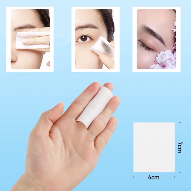 สำลีแผ่น  สำลีเช็ดหน้า ทำความสะอาดผิวหน้า เช็ดเครื่องสำอางค์500แผ่น Facial Cotton Pads 500 Pieces