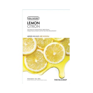 THE FACE SHOP REAL NATURE LEMON FACE MASK