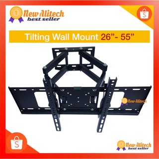 Ali CP402 ชุดขาแขวนทีวี ขนาด 26"- 55"หมุนได้ซ้าย-ขวา ปรับก้ม-เงย ได้ Functional two Arms, Tilt Swivel LED TV Wall Mount