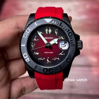 Seiko Modified Red Black Make Love Dial Yacht Master Model