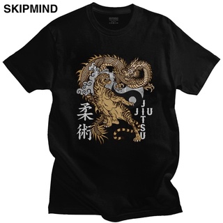 tshirtเสื้อยืดคอกลมฤดูร้อนใหม่ เสื้อยืด ผ้าฝ้ายแท้ แบบนิ่ม พิมพ์ลาย Yin Yang Martial Arts สไตล์คลาสสิก สําหรับผู้ชายSto4