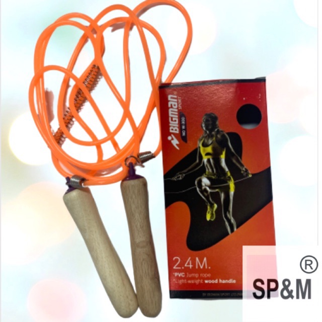 เชือกกระโดด Bigman Jump rope ยาว 2.4เมตร(สำหรับผู้หญิง)