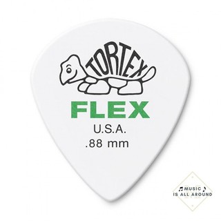 ปิ๊กDunlop รุ่น TORTEX FLEX JAZZ III ขนาด 0.88 เขียว (Made in USA)