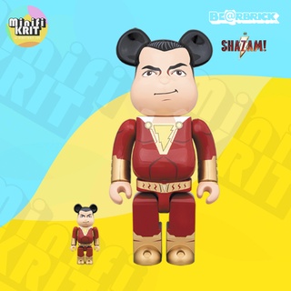 BE@RBRICK SHAZAM! 400％ &amp; 100％ [ผ่อนสูงสุดนาน 10 เดือน] Medicom Toy | BEARBRICK ของแท้ พร้อมส่ง