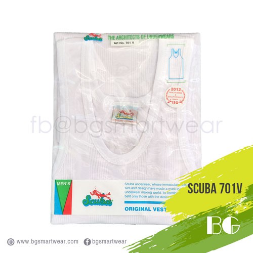 BG_Baju เสื้อกล้าม Lelaki 701V (SCUBA - ASAL) เสื้อกล้ามผู้ชาย 701V