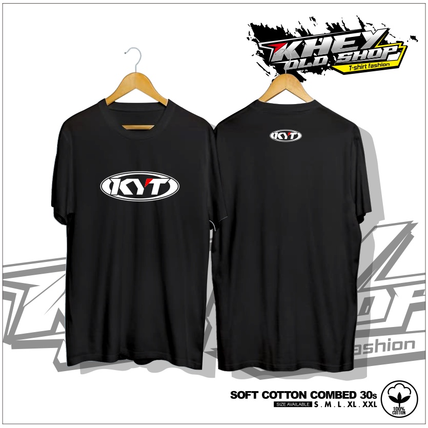 KYT HELMET LOGO COOL HELMET Distro T-Shirt - KHEYOLDSHOP