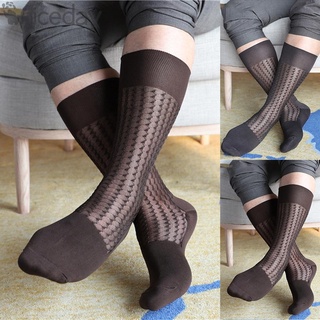 #NICEDAY-Mens Mid Tube Retro Vintage Striped Nylon Stockings 1 Pairs Lot Striped Casual Fashion Sexy Knee High