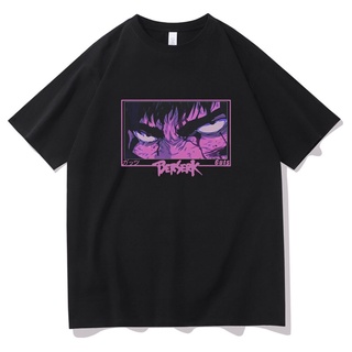 【100% cotton】เสื้อยืด พิมพ์ลายการ์ตูนอนิเมะ Berserk Guts สไตล์ญี่ปุ่น สําหรับผู้ชาย