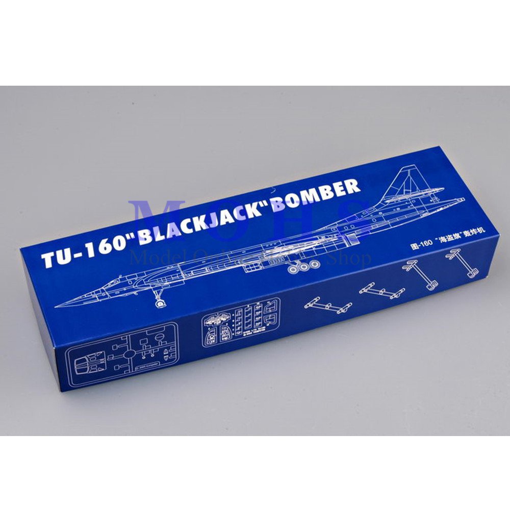 TRUMETER Model 01620 1/72 Scale Airlane TU160 BLACKJACK BOMBER Assembly