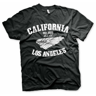 ชุดเสื้อผ้า ลายแคลิฟอร์เนีย Ly Route 66 สวมใส่สบาย สําหรับผู้ชายSize S-5XL