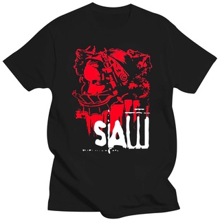 [S-5XL]ใหม่ เสื้อยืดผ้าฝ้าย 100% พิมพ์ลายภาพยนตร์สยองขวัญ SAW Head Torture สําหรับผู้ชาย LHZY