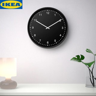 IKEA BONDIS บูนดิส นาฬิกาแขวนผนัง, สีดำ