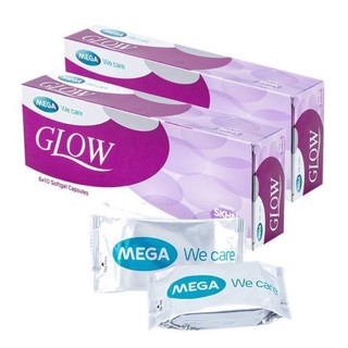 Mega We Care Glow ผิวขาวใสอมชมพู 2 กล่อง (60 แคปซูล)