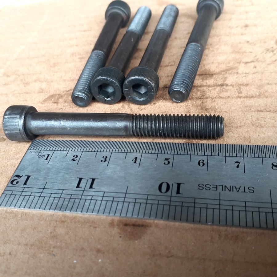 BOLT L M8X65 (6.5CM) STEEL / BOLT L STEEL M8 X 65 GRADE 12.9 / BOLT L STEEL M8 LENGTH 6.5 CM / L 8X6