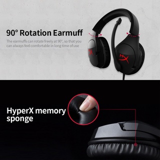 ชุดหูฟังสำหรับเล่นเกมแบบสวมศีรษะ HyperX Cloud Stinger พร้อมไมโครโฟนลดเสียงรบกวน #2