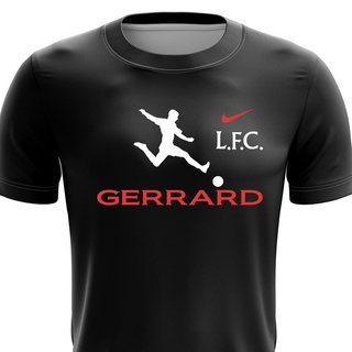 เสื้อยืด ลาย Liverpool FC แบบแห้งเร็ว ไซซ์ XS - 7XL (Gerrard)