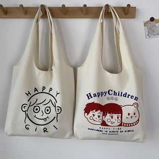 ( มี 5 ลาย ) กระเป๋าถุงผ้า Cloth bag พร้อมส่ง (MN060)