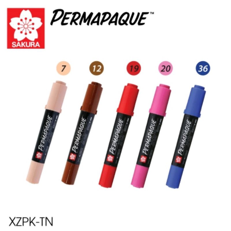 ปากกามาร์คเกอร์สี เพอร์มาเพ็ค Permapaque Sakura เขียนได้หลายพื้นผิว ลบได้ด้วยผ้าชุปน้ำ รหัส XZPK-T - รูปที่ 2