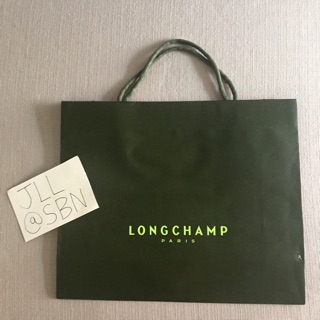 ถุงกระดาษ Longchamp แท้💯 ขายครบชุด ได้2ชิ้นเลยคะ