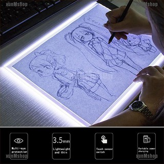 [HXUAN2] กล่องไฟ LED USB A4 หรี่แสงได้ สําหรับวาดภาพระบายสี