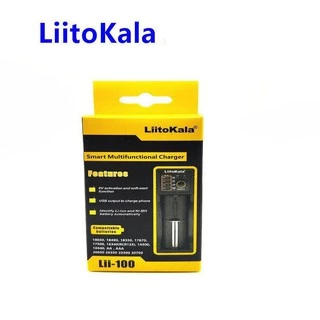 เครื่องชาร์จ LiitoKala Lii-100 เครื่องชาร์จถ่าน Li-ion 18650 18350 16340 14500 26650 Ni-MH Ni-Cd AA AAA