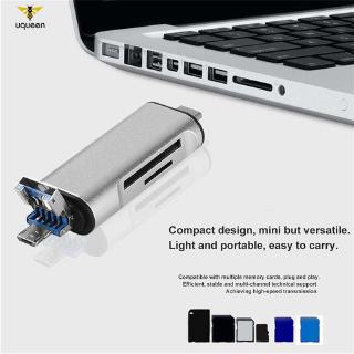 uq type c otg การ์ดลีดเดอร์กับ usb 2 . 0 read tf อะแดปเตอร์อ่านการ์ดความจําสําหรับ pc