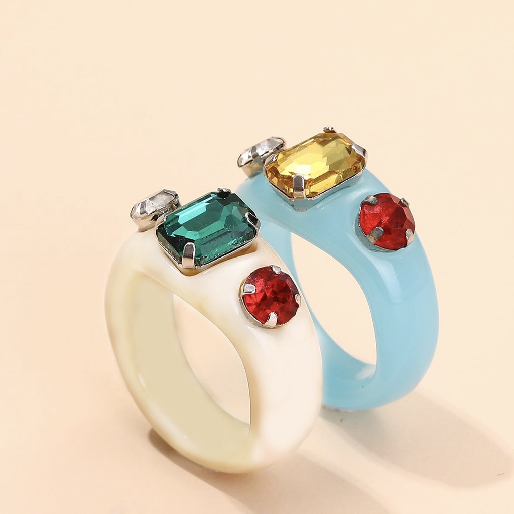 Diamond resin rings  แหวนเพชรเรซิ่น