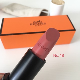 Hermes Lipstick Rouge Hermès Matte Satin Lipstick No18 rose encens