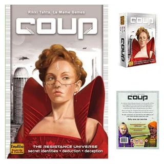 เกมกระดานยอดนิยม Coup Basic และ Coup Reformation English Edition การ์ดเกม