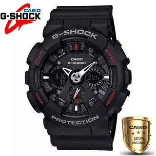 cq-shop Casio G-Shock นาฬิกาข้อมือผู้ชาย สายเรซิ่น รุ่น GA-120-1A สีดำ