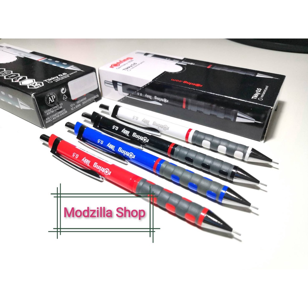 rotring รอตติ้ง ดินสอกด รุ่น ติ๊กกี้ Tikky ขนาด 0.5 มม.และ กระเป๋าดินสอ