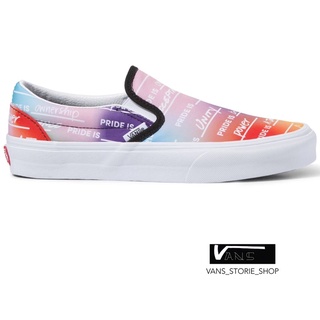 VANS SLIP ON PRIDE RAINBOW TRUE WHITE SNEAKERS สินค้ามีประกันแท้