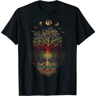 เสื้อยืด ลาย Vibe Tree of Life ยุค 60s 70s สไตล์เรโทร สําหรับผู้ใหญ่S-5XL