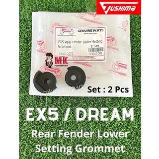 (1 ชุด) บังโคลนหลัง Honda Ex5 [[ ตัวล่าง ]] SETTING GROMMET Rubber / Getah Damper Bawah Mudguard Belakang Ex5 Dream