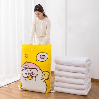 ถุงเก็บของสูญญากาศ 4 ขนาด ถุงเก็บเสื้อผ้าสุญญากาศ  ใส่เก็บผ้านวม Vacuum bag ใช้งานซ้ำได้