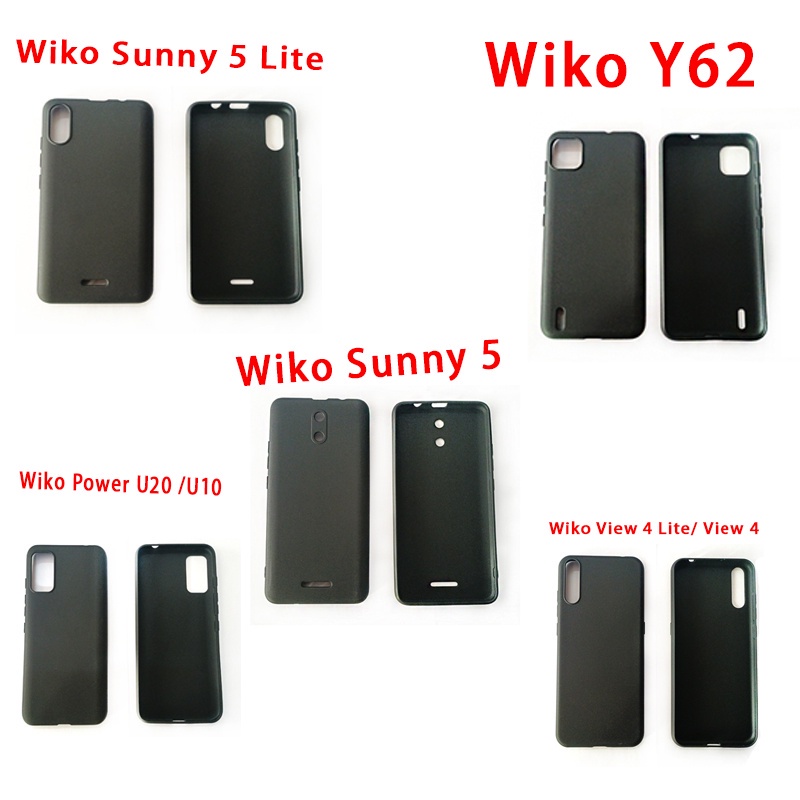Wiko Power U20 / U10 Power U30 Sunny 4 Sunny 5 Sunny 5 Lite View 4 Lite View 4 Y61 Y62 เคสนิ่มสีดำ